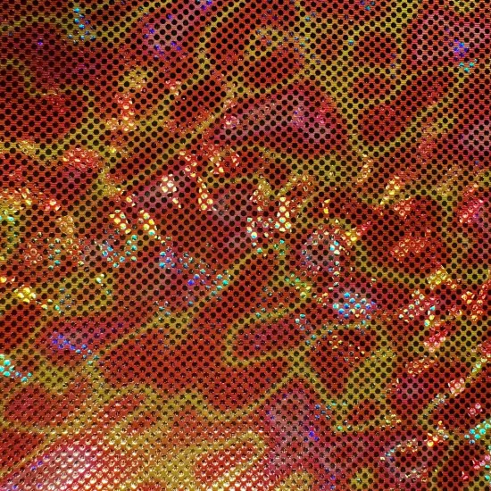 1 Yard Lava Hologram Foil Polyester Spandex Stretch Fabric for Cosplay Dancewear Crafts 57/58 Inch Width pink blue purple {3}