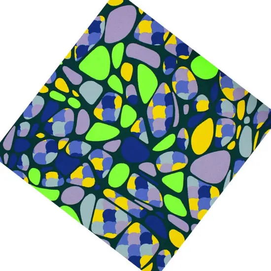 Neon Party Pebbles Printed Spandex Fabric Multicolor {3}