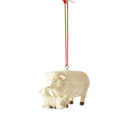Farm Animal With Baby Ornament - Sheep {1}