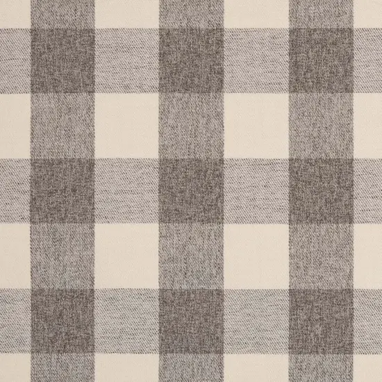 Buffalo Pewter - Grey & Silver Check & Houndstooth,Plaid Upholstery Fabric 54 Inches" {1}