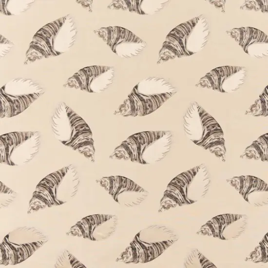 Shell - BeigeTaupe AbstractGeometric,novelty Upholstery Fabric 54 Inches" {1}