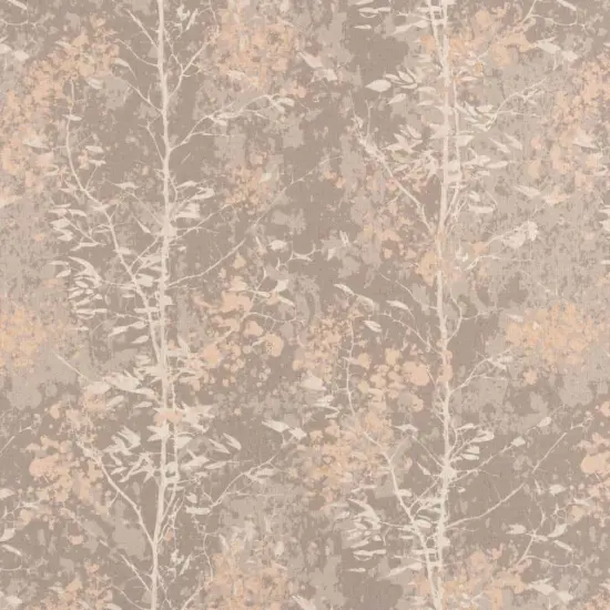 Rose Quartz - Coral & Peach,Grey & Silver,Pink Abstract & Geometric,Leaves Upholstery Fabric 54 Inches" {1}