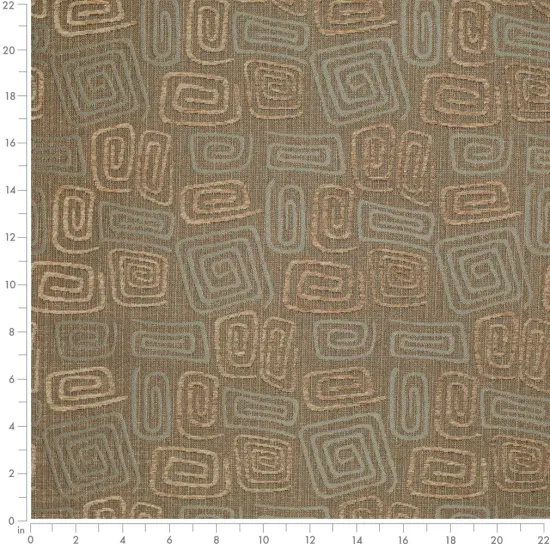 Hazelwood - Brown AbstractGeometric Upholstery Fabric 54 Inches" {2}