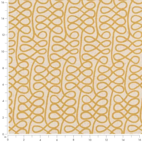 Butterscotch - Gold & Yellow Abstract & Geometric Upholstery Fabric 54 Inches" {4}