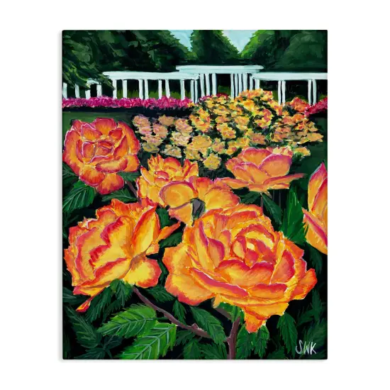 Stupell Industries Rose Garden In Bloom Canvas By Sarah Waldron Kimball {1}