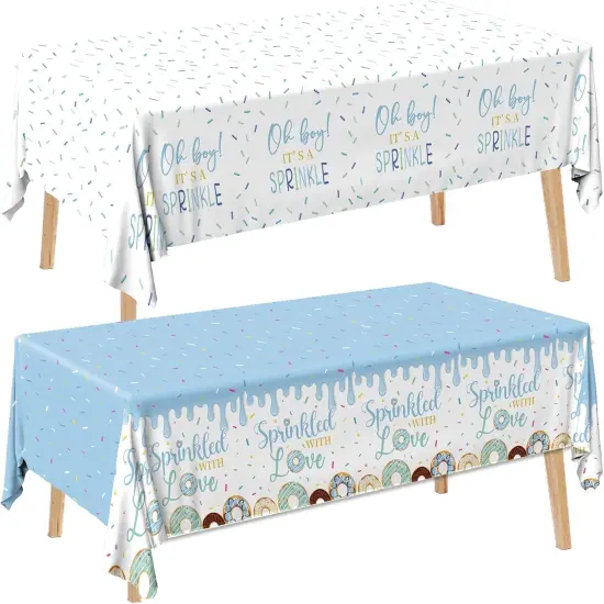 2Pcs Sprinkle Donut Tablecloth {1}