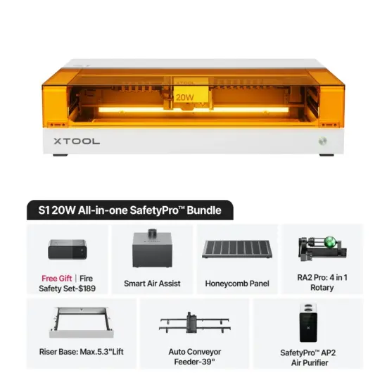 xTool S1 20W/40W Enclosed Diode Laser Cutter {1}