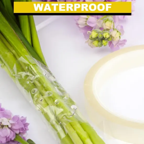 4Packs Clear Floral Tape - 1/4 inches Wide Floral Vase Tape {4}