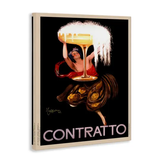 Stupell Industries Vintage Contratto & Woman Canvas By Leonetto Cappiello {3}