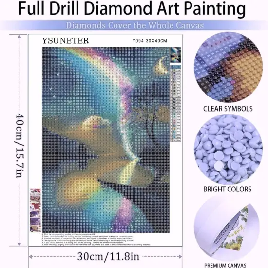 Moon Tree Diamond Art Kits for Adults,12x16inch {4}