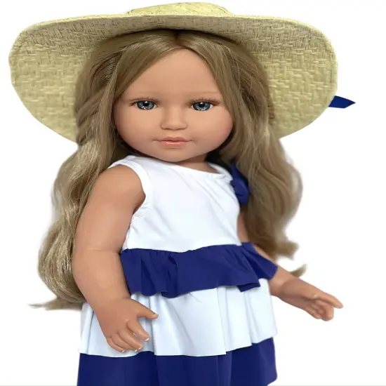 Ivana&trade; &ndash; 18 Inch Kennedy and Friends&reg; Doll in Nautical Summer Dress with Sun Hat and Sandals {1}