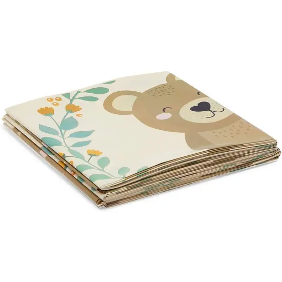 Bear Plastic Tablecloth for Boy Baby Shower Decorations (54 x 108 in, 3 Pack) {4}