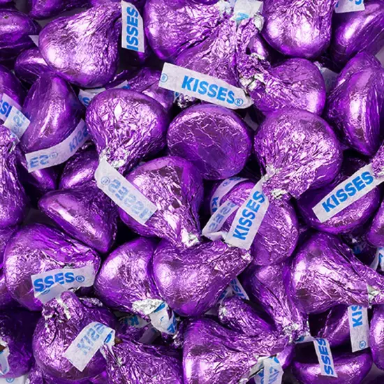 85 Pcs Purple Graduation Candy Hershey's Kisses Milk Chocolate (13.6oz, Approx. 85 Pcs)- By Just Candy {2}
