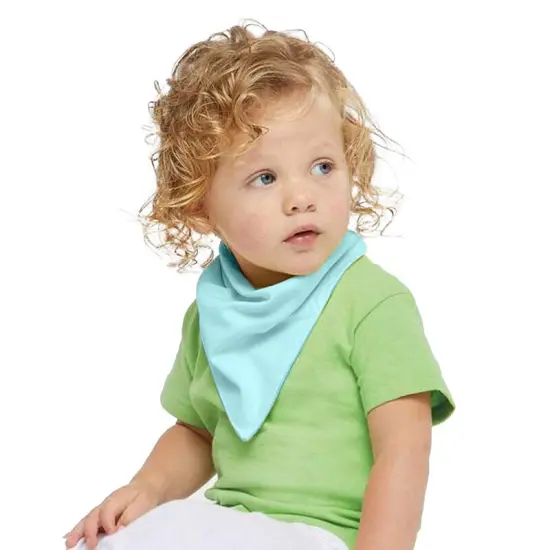Rabbit Skins&reg; Infant Cotton Jersey Bandana Bib Royal/ white {5}