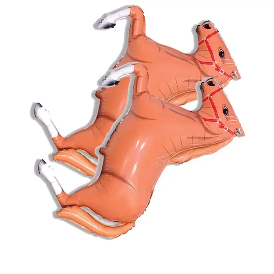 42" Brown Horse Foil Balloon Horse Party Decoration {5}