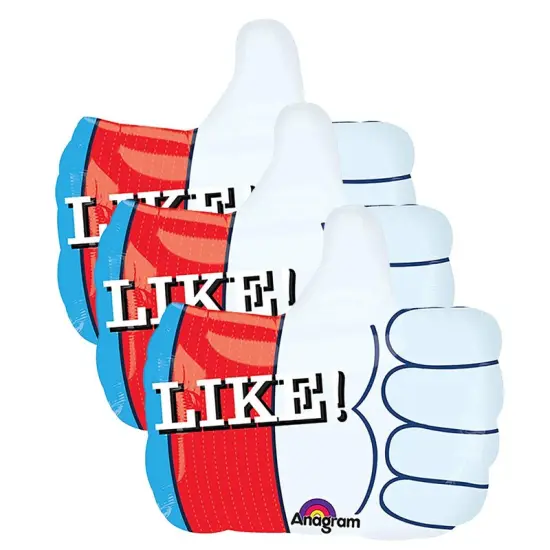 Anagram&reg; 19 Inch Like! Junior Shape XL Balloon {5}