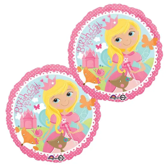 18" Woodland Princess Happy Birthday Balloon Forest Fairy Birthday Decor {3}