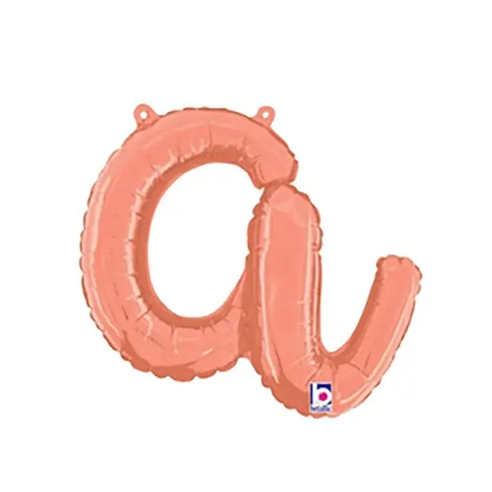 Betallic&reg; 14 inch Script Letters Rose Gold Air Fill Only {3}
