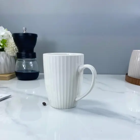 11 Ounce Porcelain Mugs, Set of 6 Coffee Mugs for Tea {3}