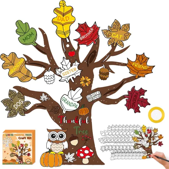 Fall Thankful Craft - 48PCS {1}