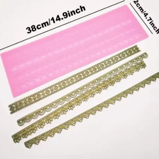 Embossing Mat Lace Band Silicone imprint {2}