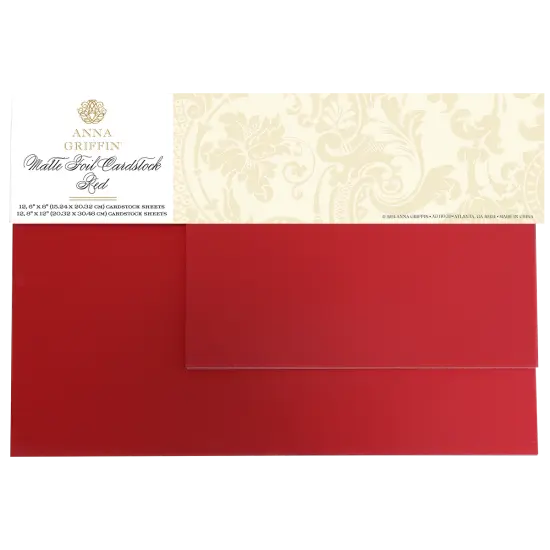 Luxury Matte Foil Cardstock Red {1}