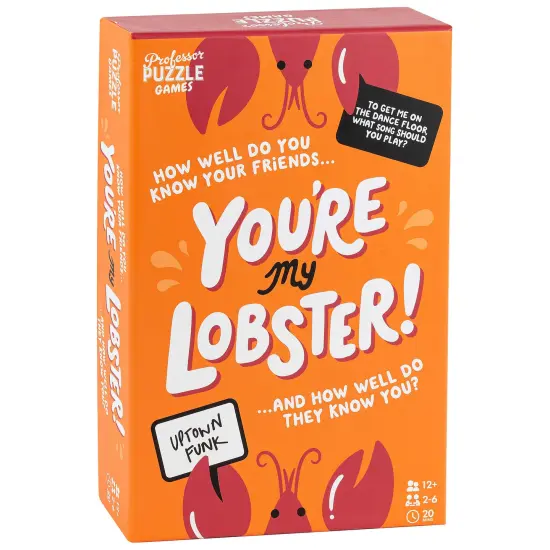 Professor Puzzle: You're My Lobster - Quirky Friendship Test Party Game, How Well Do You Know Your Friends? Co-Op & Competitive, Ages 12+, 2-6 Players {1}