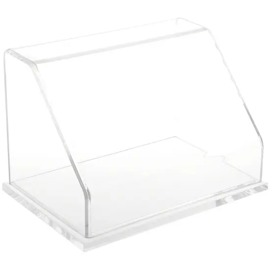 Plymor Clear Acrylic Slanted Front Display Case, 9" W x 6" D x 6" H {1}