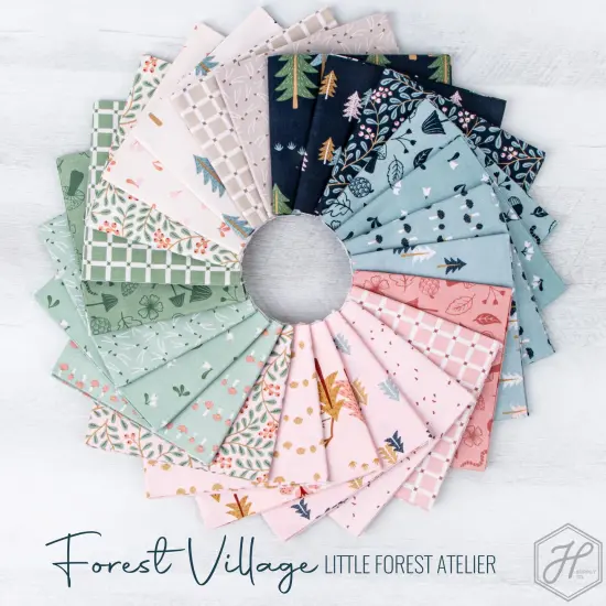 Mushrooms in Pink (c15607-pink) | Forest Village | Little Forest Atelier | Riley Blake {2}