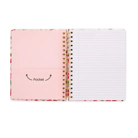 Strawberry Daydreams Spiral Notebook, Hardcover Journal {5}