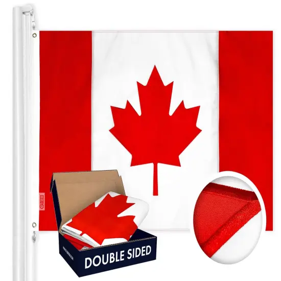 G128 Canada (Canadian) Flag | 3x5 feet | Double Sided Embroidered 210D Heavy Duty Polyester {1}