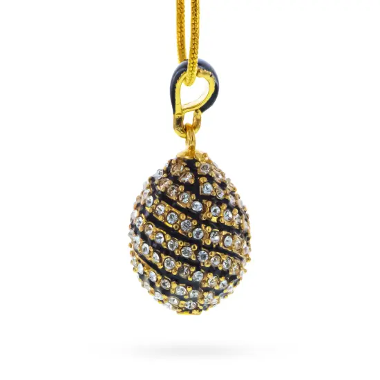 Crystal Spire Royal Imperial Egg Pendant Necklace {3}