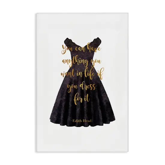 Stupell Industries Dress The Part Fashion Quote Canvas Design by Amanda Greenwood {1}
