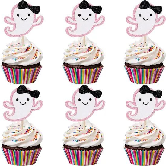 Ghost Birthday Baby Shower Cupcake Toppers {1}