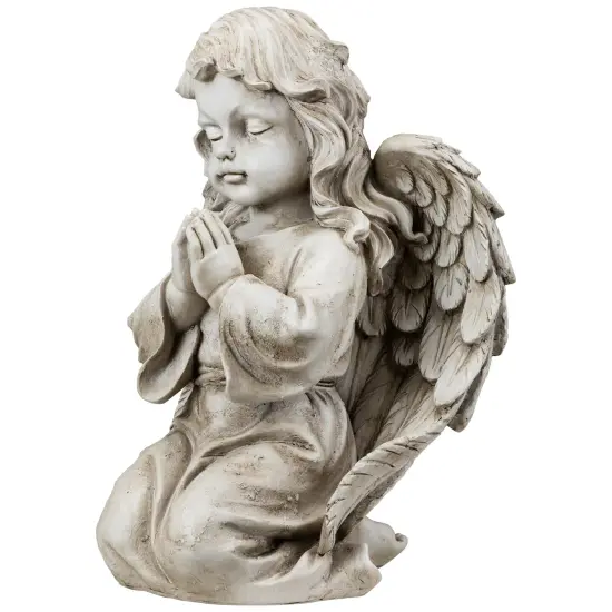 Northlight Kneeling Praying Cherub Statue - 14" - Beige {5}