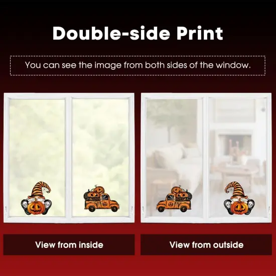 83 PCS Halloween Window Cling Sticker, Ghosts Pumpkins for Home Party Supplies {5}