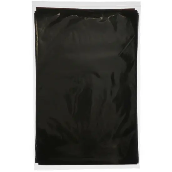 Plymor 12" x 18", 2 Mil Flat Open Amber UV Plastic Poly Bags {5}