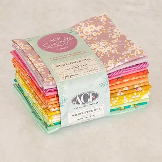 Sewcialites Fat Quarter Bundle in Wildflower Hill Edition Curated by Christina West by AGF Studio for Art Gallery (CBSFQ605) {1}