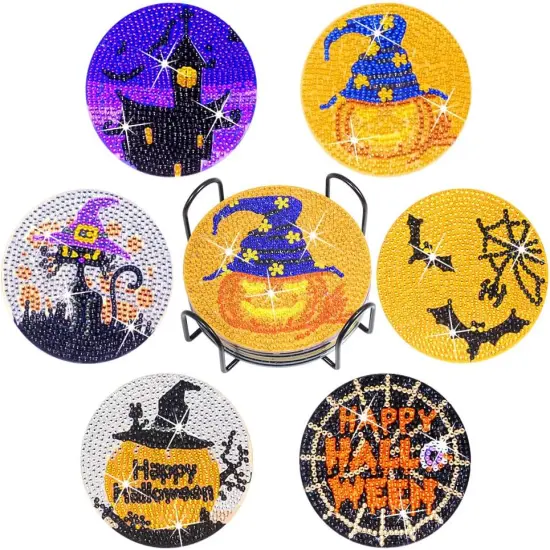 6Pcs Diamond Painting Coasters Kit {1}