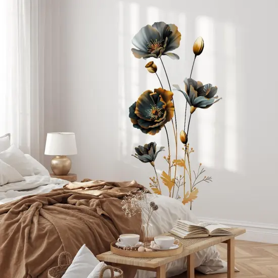 Large Boho Floral Modern Wall Decals {2}