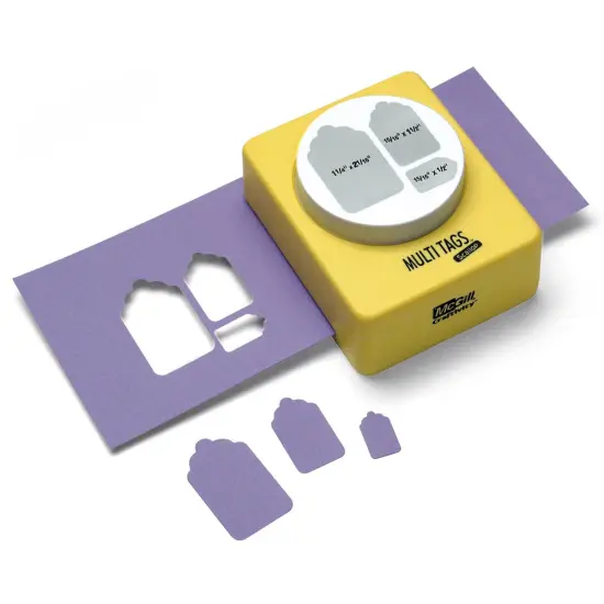 Stacking Lever Punch-Multi Tags, .5" To 2.0625" {3}