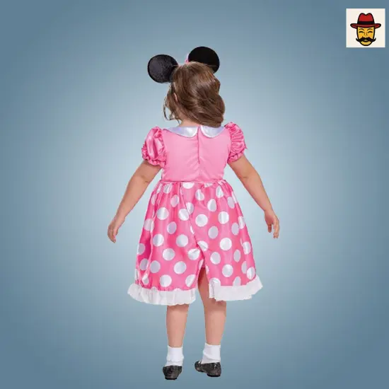 Disney Minnie Mouse Adaptive Pink Costume with Headband {5}