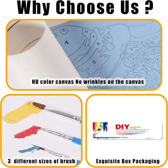 Bookshelf Paint by Number Adults-Paint by Number Canvas 16x20inch(with Gifts Box) {5}