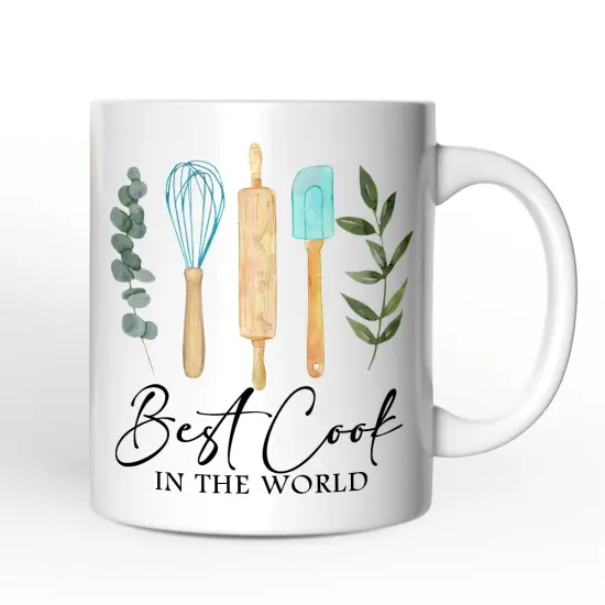 Best Cook Minimalist Mug, Chef Gift {4}