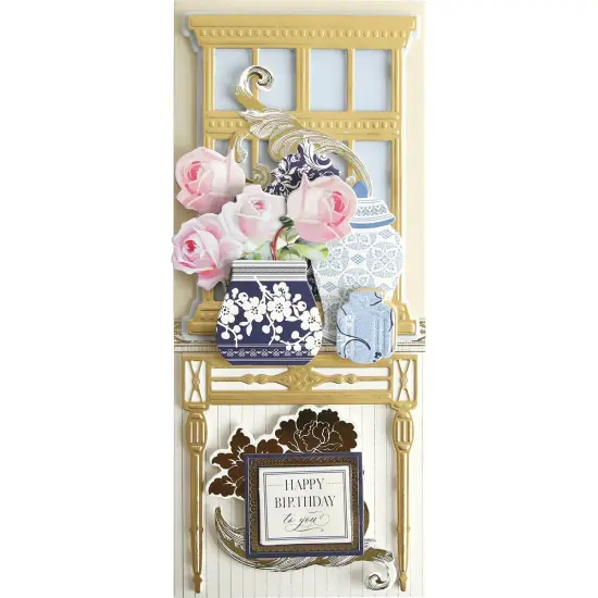 Carte Canton Bleu Slimline Dies {2}