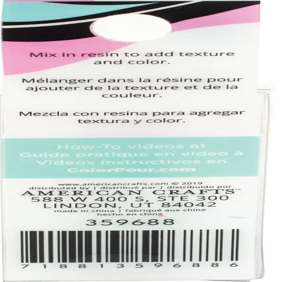 American Crafts Color Pour Resin Mix-Ins-Shell Flakes - Primary 4/Pkg {3}