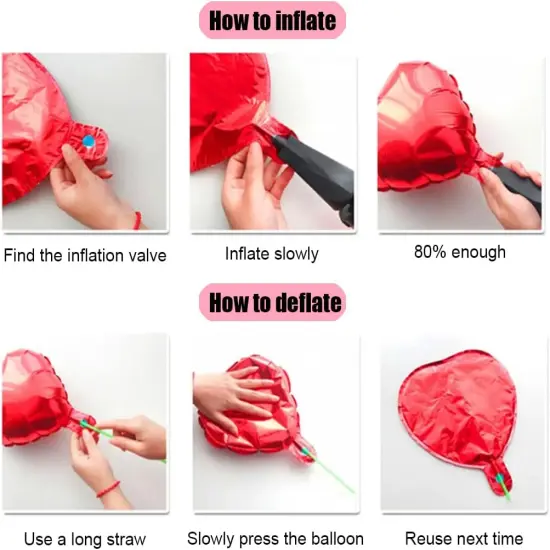 Valentines Day Decorations 42 Inch LOVE Foil Balloons 18 inch Heart Mylar Balloons 12 inch Confetti Balloons for Wedding Engagement Anniversary Party Decorations Supplies (Rose Gold) {5}