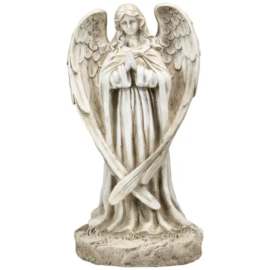 Northlight Praying Angel Outdoor Garden Statue - 17" Beige {3}