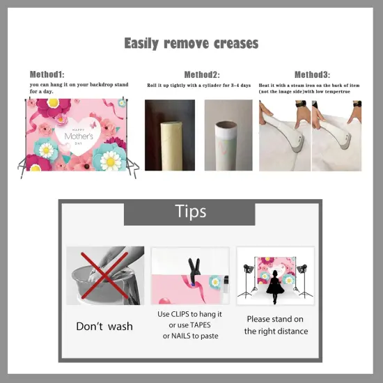 7x5ft Happy Mother's Day Photography Backdrops {5}