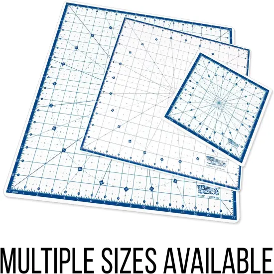 8" x 8" Rotary WHITE/BLUE High Contrast Professional Self Healing 7-Layer Durable Non-Slip Cutting Mat Great for Scrapbooking, Quilting, Sewing and all Arts & Crafts Projects {3}